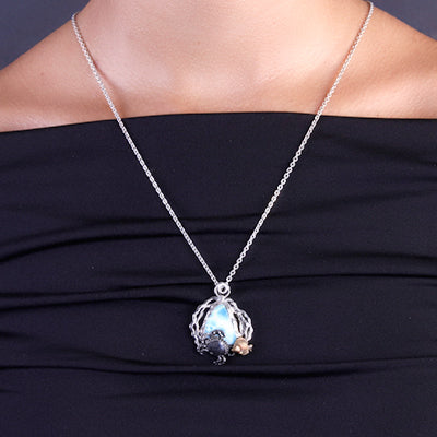 Pingente de Prata Larimar- 62837