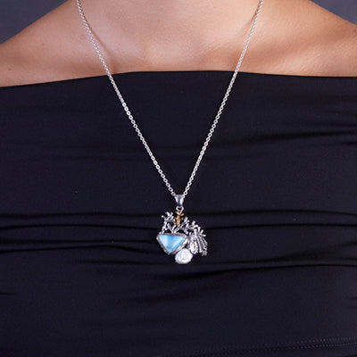 Pingente de Prata Larimar- 62838