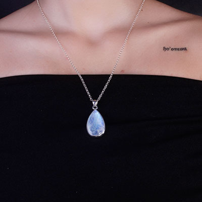 Pingente de Prata Pedra da Lua - 62940