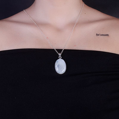 Pingente de Prata Pedra da Lua - 62948