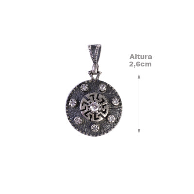 Pingente de Prata com Zirconia - 63014