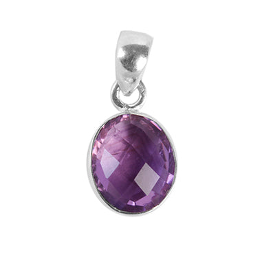 Pingente de Prata com Ametista - 63093 - soprata