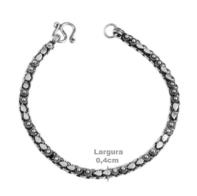 Pulseira de Prata Bali - 63143