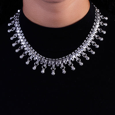 Gargantilha de Prata Trabalhada - 63280