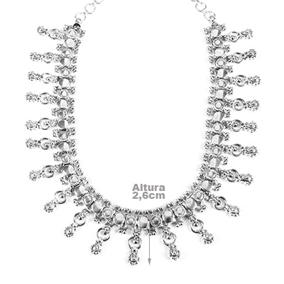 Gargantilha de Prata Trabalhada - 63280