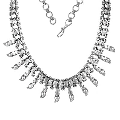 Gargantilha de Prata Trabalhada - 63281