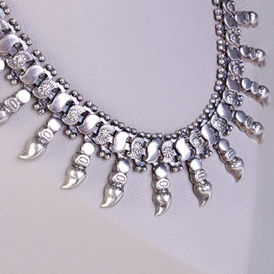 Gargantilha de Prata Trabalhada - 63281