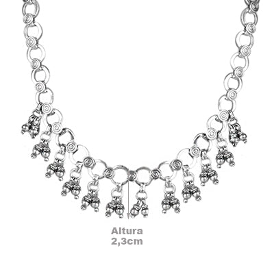 Gargantilha de Prata Indiana- 63484