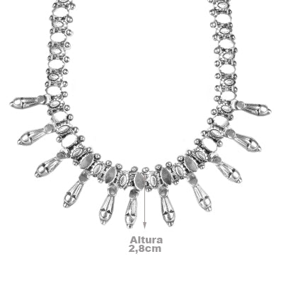 Gargantilha de Prata Indiana- 63486