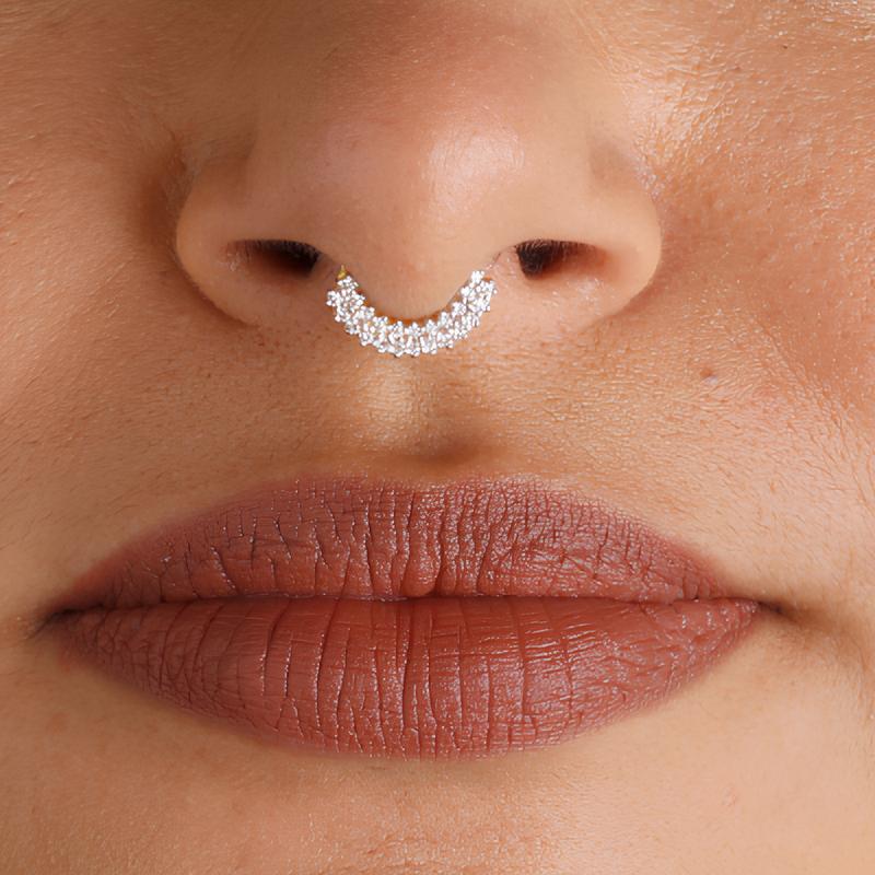 Piercing de Prata Argola Banho de Ouro - 63554
