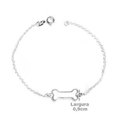 Pulseira de Prata Osso