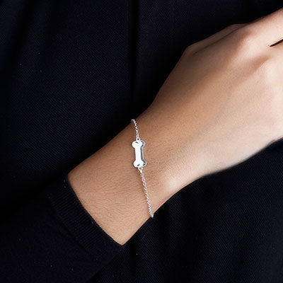 Pulseira de Prata Osso