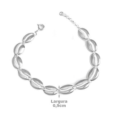 Pulseira de Prata Búzio