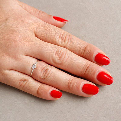 Anel de Prata com Zircônia - 63645