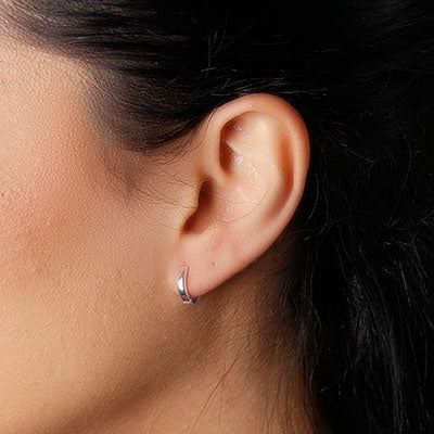 Argola de Prata Lisa - 63689