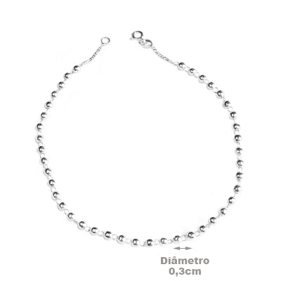 Tornozeleira de Prata - 63726