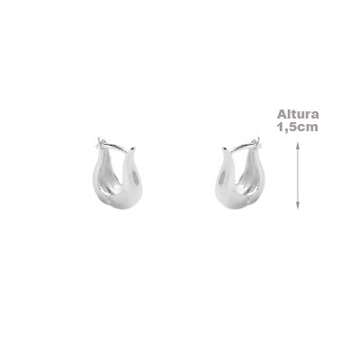 Argola de Prata Lisa - 63746