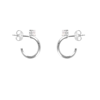 Argola de Prata com Zircônia - 63771