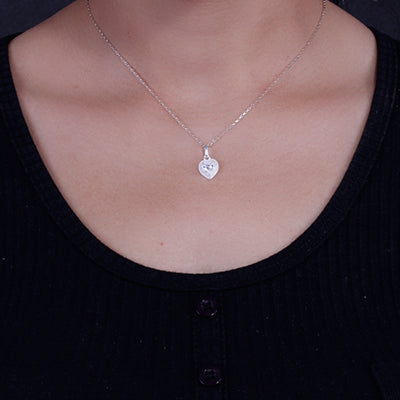 Pingente de Prata Coração - 63800