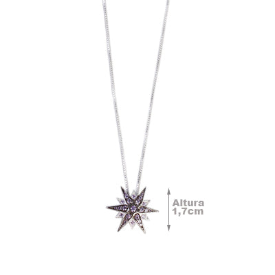Gargantilha de Prata Estrela - 63845