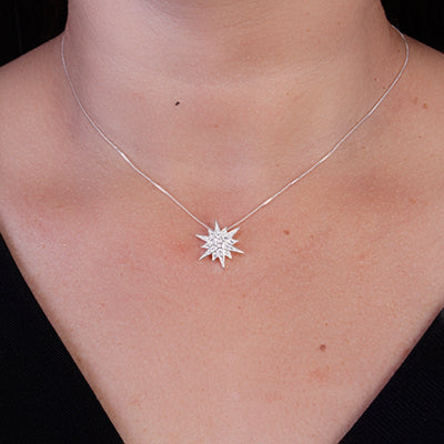 Gargantilha de Prata Estrela - 63846