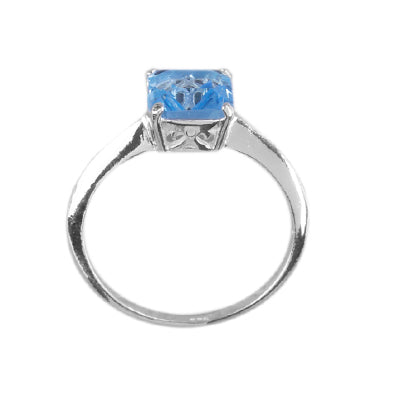 Anel de Prata Solitário - 63870