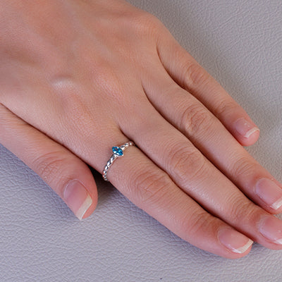 Anel de Prata com Zircônia - 63871