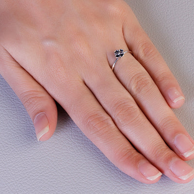 Anel de Prata Flor - 63877