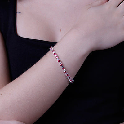 Pulseira de Prata Coração - 63905