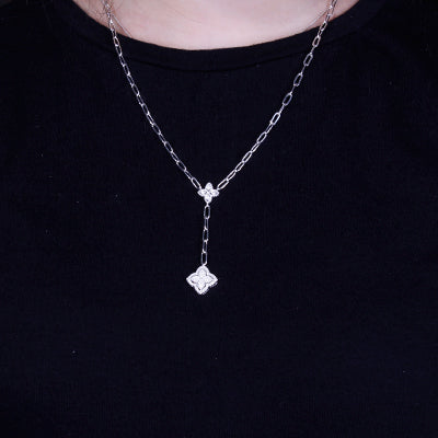 Gargantilha de Prata Flor - 63907