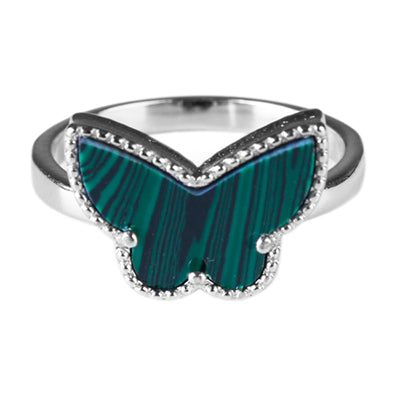 Anel de Prata Borboleta - 63930