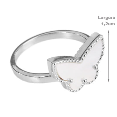 Anel de Prata Borboleta - 63931
