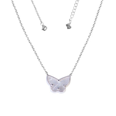 Gargantilha de Prata Borboleta - 63933