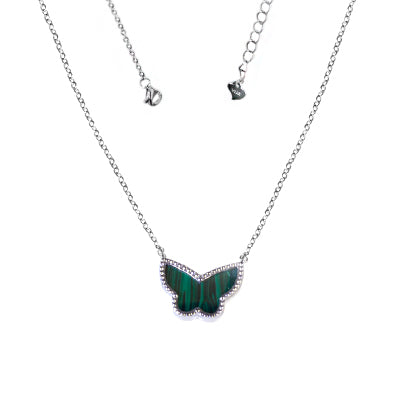 Gargantilha de Prata Borboleta - 63934