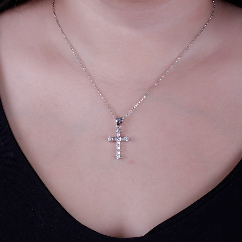 Pingente de Prata Cruz - 63942