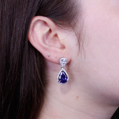 Brinco de Prata com Zircônias - 63948