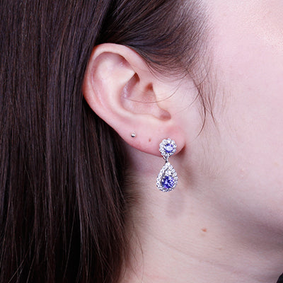 Brinco de Prata com Zircônias - 63951