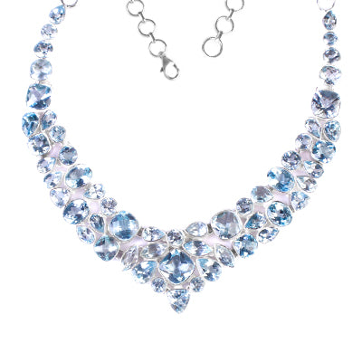 Gargantilha de Prata com Topázio - 64020