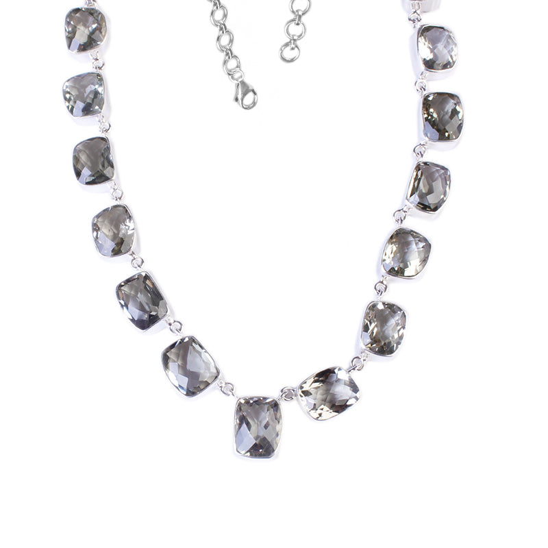 Gargantilha de Prata com Quartzo - 64030