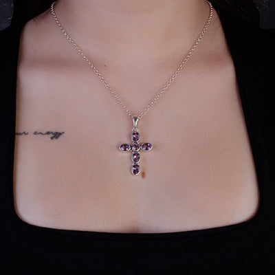 Pingente de Prata Cruz - 64056