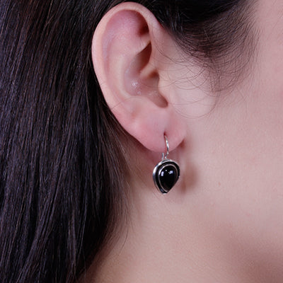 Brinco de Prata com Ágata - 64091