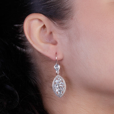 Brinco de Prata Topázio - 64123