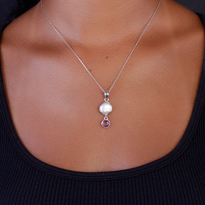 Pingente de Prata com Pedras - 64215