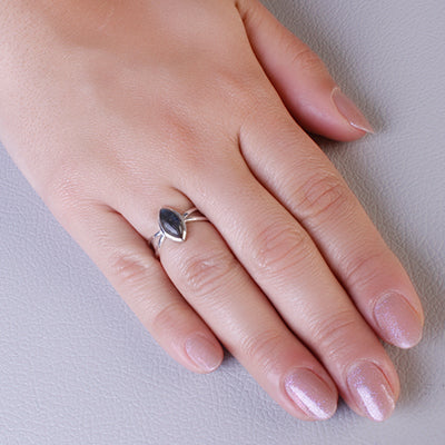 Anel de Prata com Labradorita - 64243