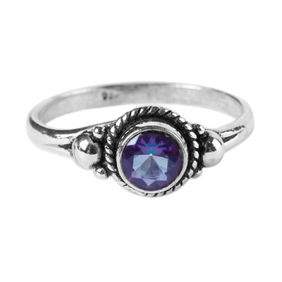 Anel de Prata com Cristal - 64248