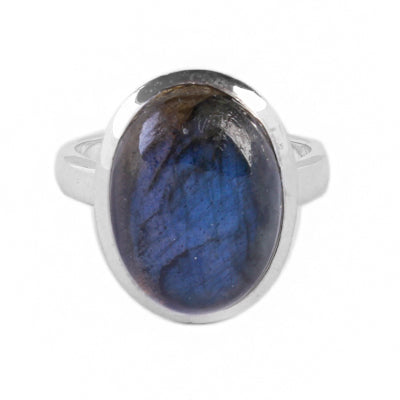 Anel de Prata com Labradorita - 64289