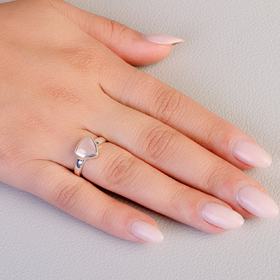 Anel de Prata com Quartzo Rosa - 64300