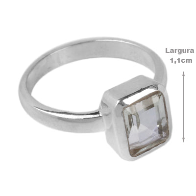 Anel de Prata com Quartzo - 64322