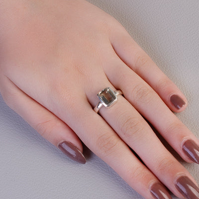 Anel de Prata com Quartzo - 64322