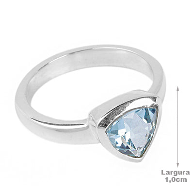 Anel de Prata com Topázio - 64325